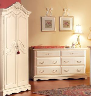 Munire Savannah Baby Crib Armoire Nightstand Double Dresser