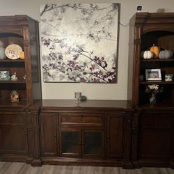 Entertainment Center & Book Shelves 