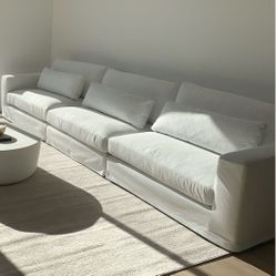 Cozumel White Fabric 3 Piece Sofa