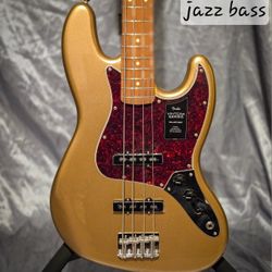 FENDER 50% OFF Jazz Bass 2022 Firemist Gold Guitar 4 String With Gig Bag Vintera '60s