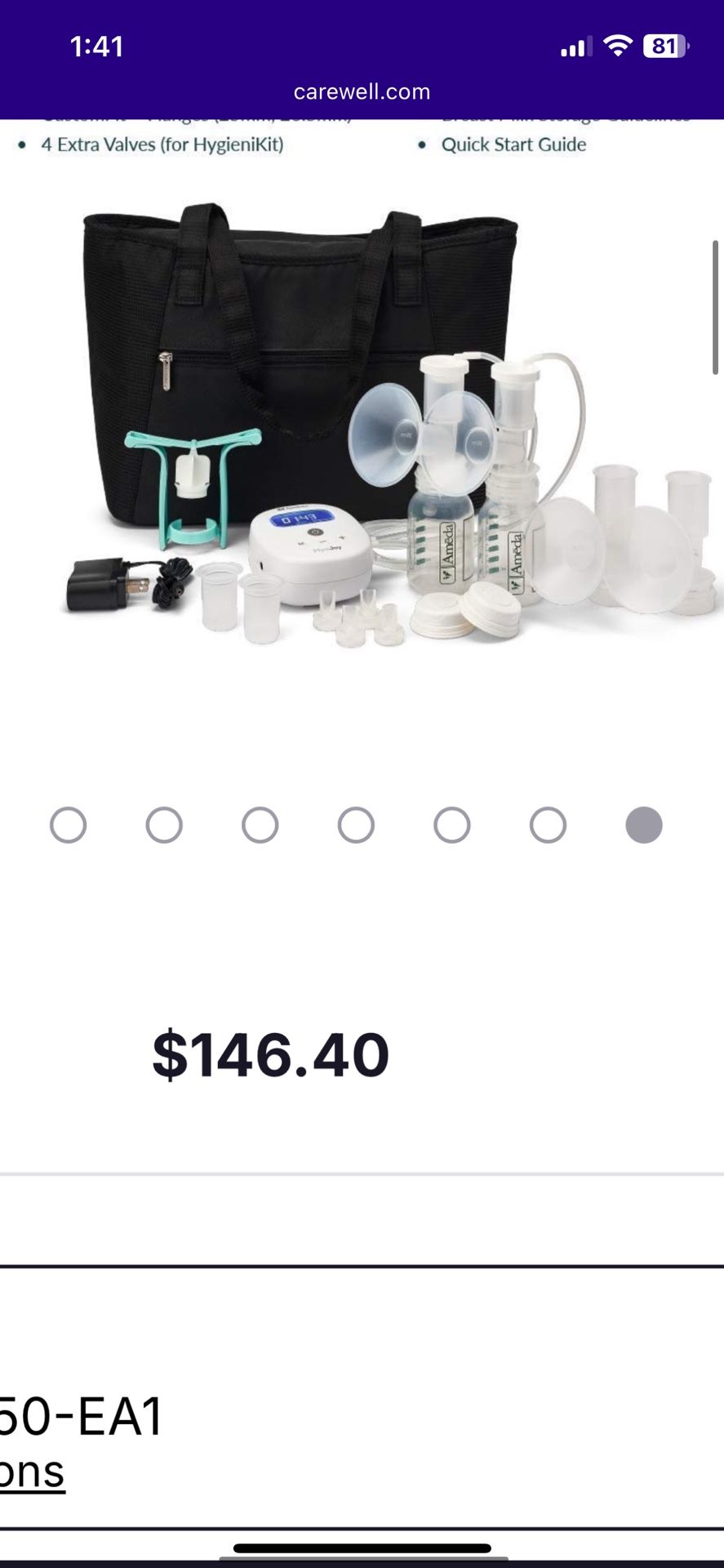 NEW AMEDA JOY PLUS BREAST PUMP