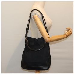 Authentic Gucci GG Monogram Supreme Sherry Web Bamboo Top Handle Convertible Shoulder Bag