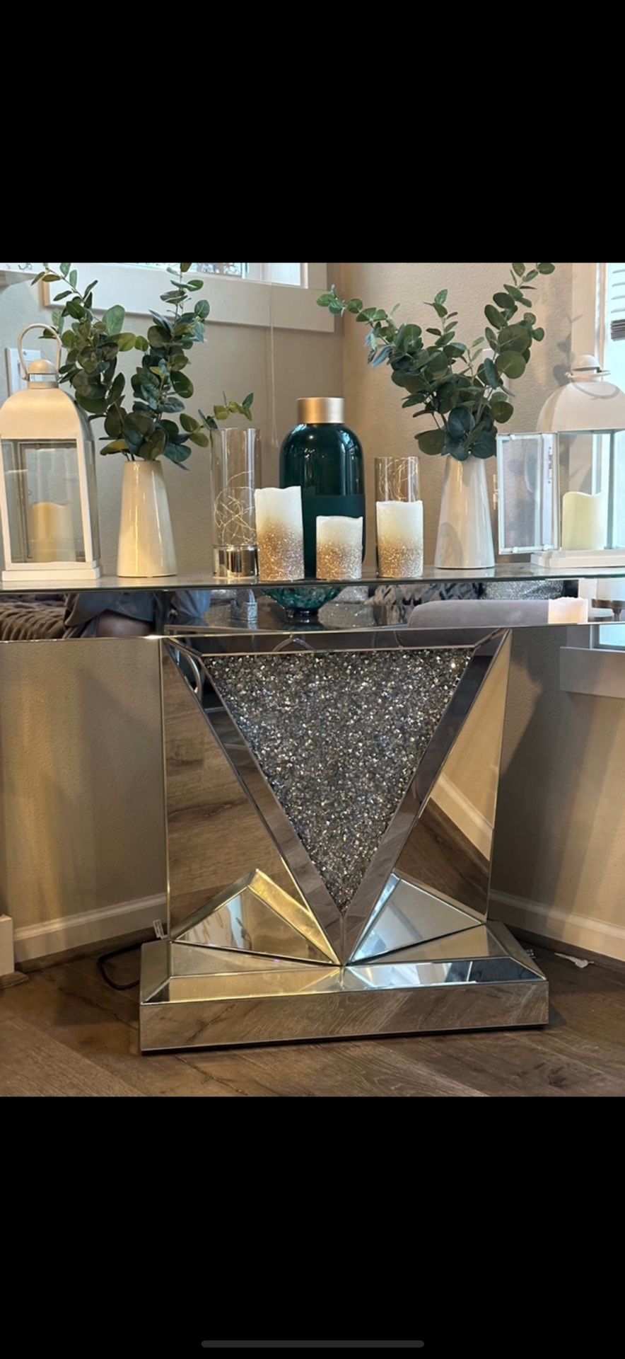 ✨Mirrored Glam Console Table✨