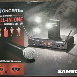 Samson Concert 288 Wireless Handheld Mic And Headset/Lavalier Mic