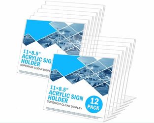 New Acrylic Sign Holders 11” x 8.5”
