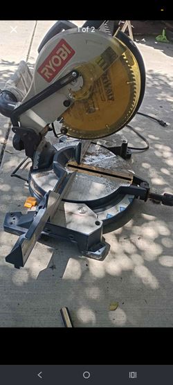 Ryobi miter saw  with new blade