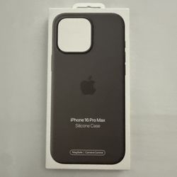 Genuine APPLE iPhone 16 Pro Max Silicone Case w/ MagSafe Stone Gray - New SEALED