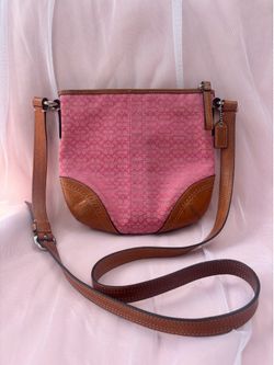 RARE Vintage Pink COACH SoHo Signature Swingback Bag (Circa 2004-2006) F01584