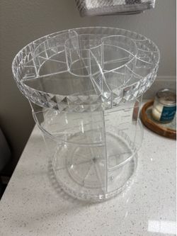 360° Rotating Acrylic Makeup & Skincare Organizer
