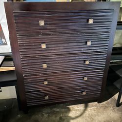 Dark Wood Dresser 