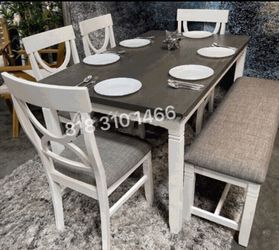 Beautiful ‼️ 6-pc Dining table set with bench