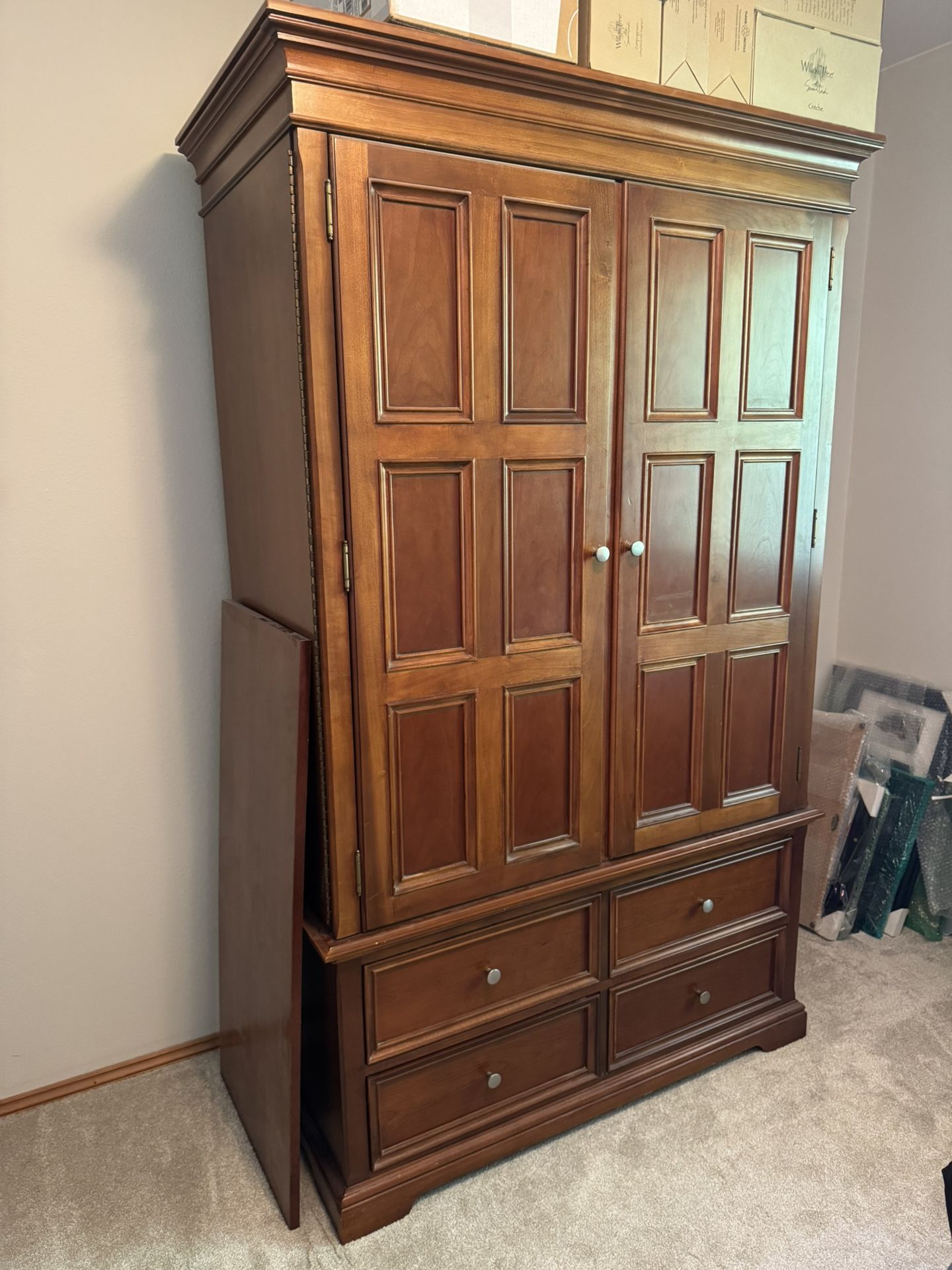 Wood Armoire Cabinet