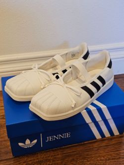 Adidas x Jennie (Blackpink) Superstar SQ Ballet Flats - White, Size 5.5