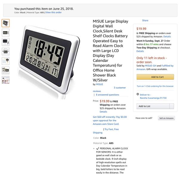 Large Digital Wall Clock Silent Desk Shelf Clocks Battery Operated Large Digital Wall Clock Silent Desk Shelf Clocks Battery Operated Easy To Read Alarm With Lcd Display Day Calendar Temperature For Off