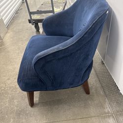 Modern navy accent chair