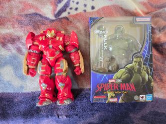 SH Figuarts Spider-Man Brand New Day Hulk and Marvel Legends BAF Hulkbuster