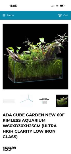 AQUARIUM ADA 60F RIMLESS AQUARIUM COMBO