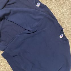 Vintage Russell Athletic Navy Blue Crewneck Sweatshirt
