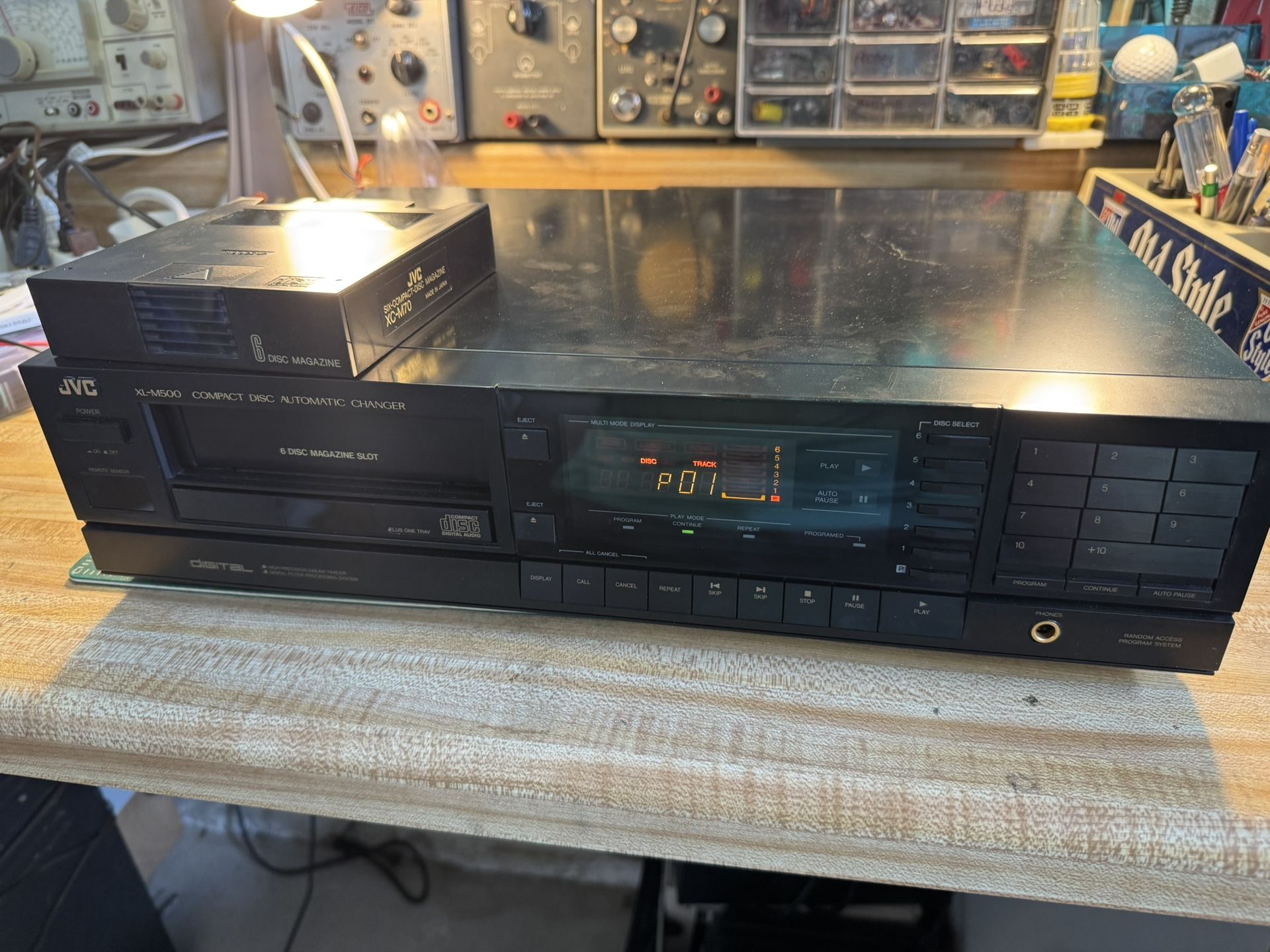 JVC XLM500BK 7 Disk Cd Changer