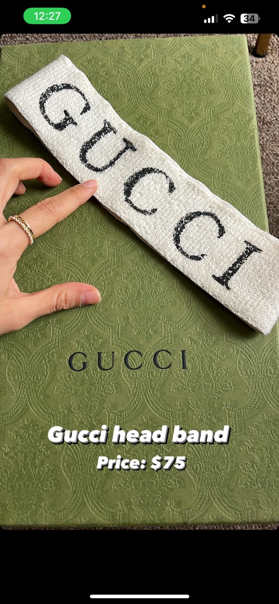 Worn But Clean Gucci Head Band 