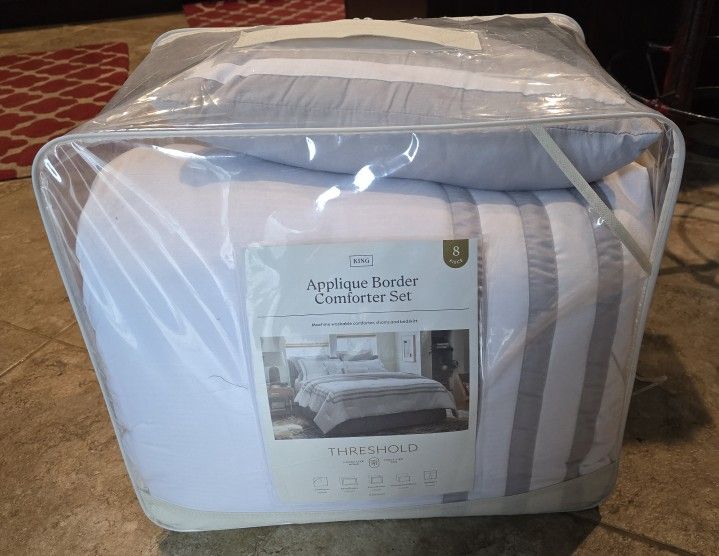 8 Piece King Comforter Bedroom Set NIB