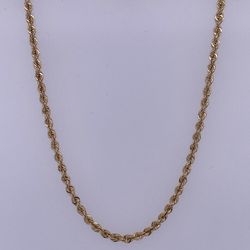 10K Yellow Gold Rope Chain
