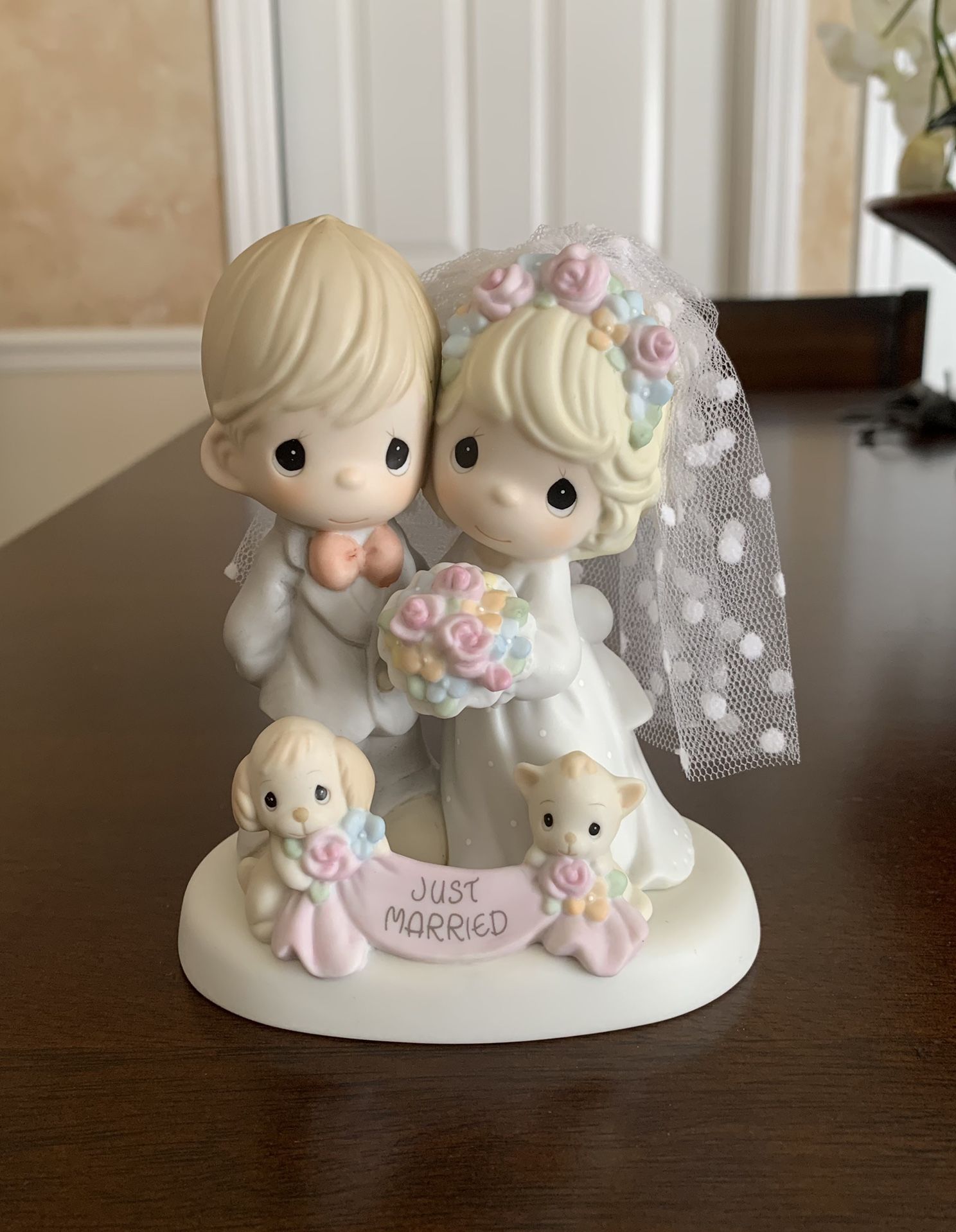 Precious Moments Just Married Bride Groom “Till the End of Time” 2004 #(contact info removed)
