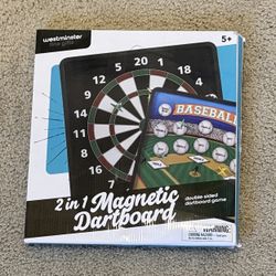 2-in-1 Reversible Magnetic Dartboard
