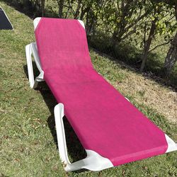 pink pool recliner