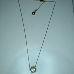 Michael Kors Double Sided Pendant Necklace 