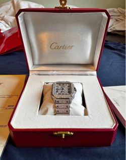 Cartier 2 Tone Buss down Diamond moissanite