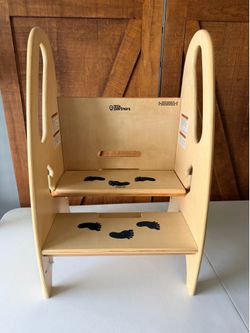 Kids’ Stepper Stool (Wooden, Reliable)