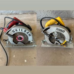 Pro Circular Saw Bundle: DeWalt & Skilsaw Magnesium - 15 Amp - Lightweight