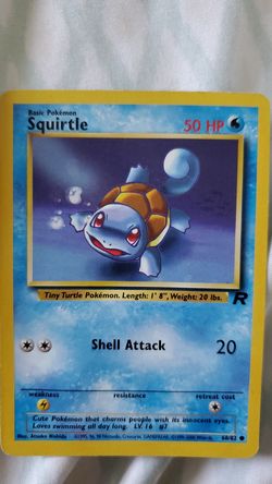 Squirtle team rocket version. Oldie but goodie. Good condition