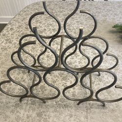 10 Bottle Steel Wine Rack