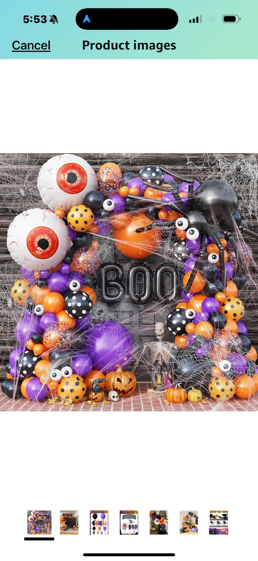Halloween balloon garland build your own