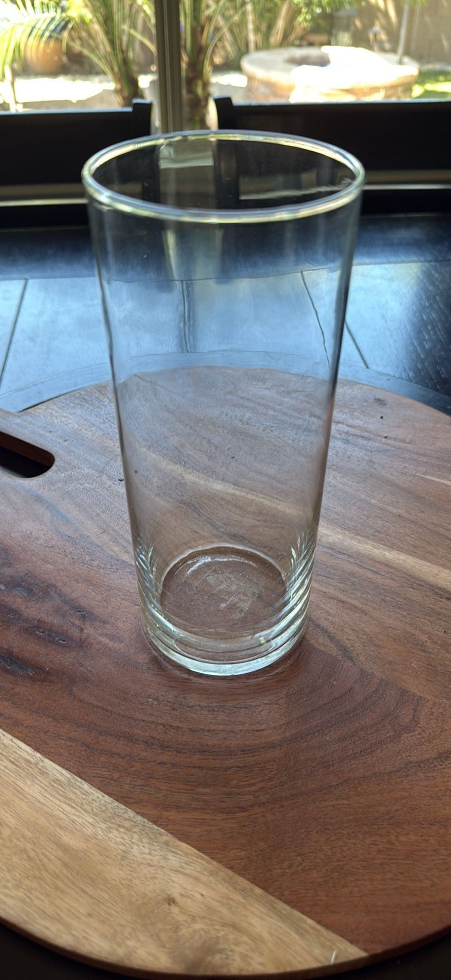 8” X 3.4” Glass Hurricane Vase