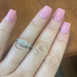 1 carat white gold wedding ring 