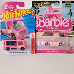 Hot Wheels Barbie 1956 Corvette And Barbie Dream Camper