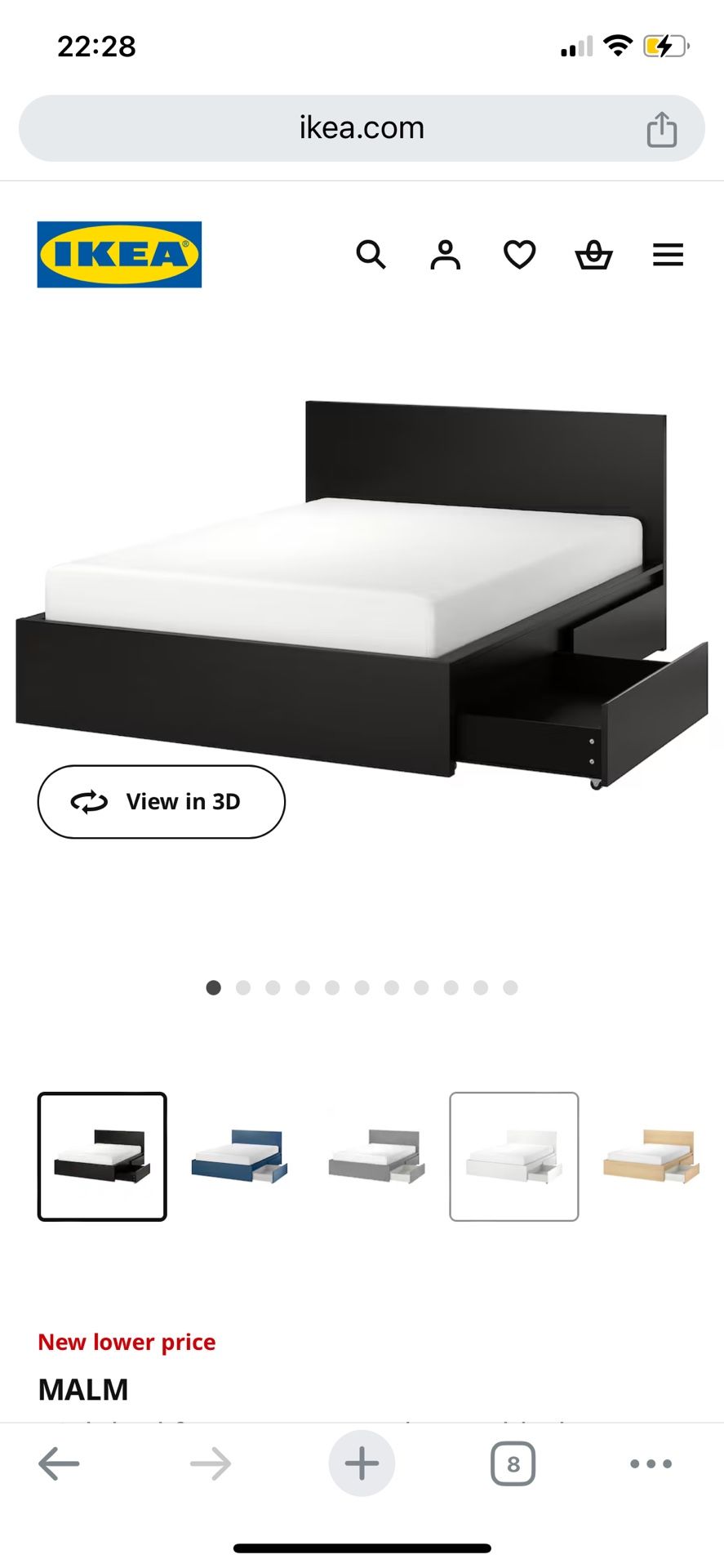 Queen Malm IKEA Bed Frame And Twin Malm IKEA Bed Frame