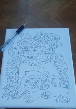 Canvas painting