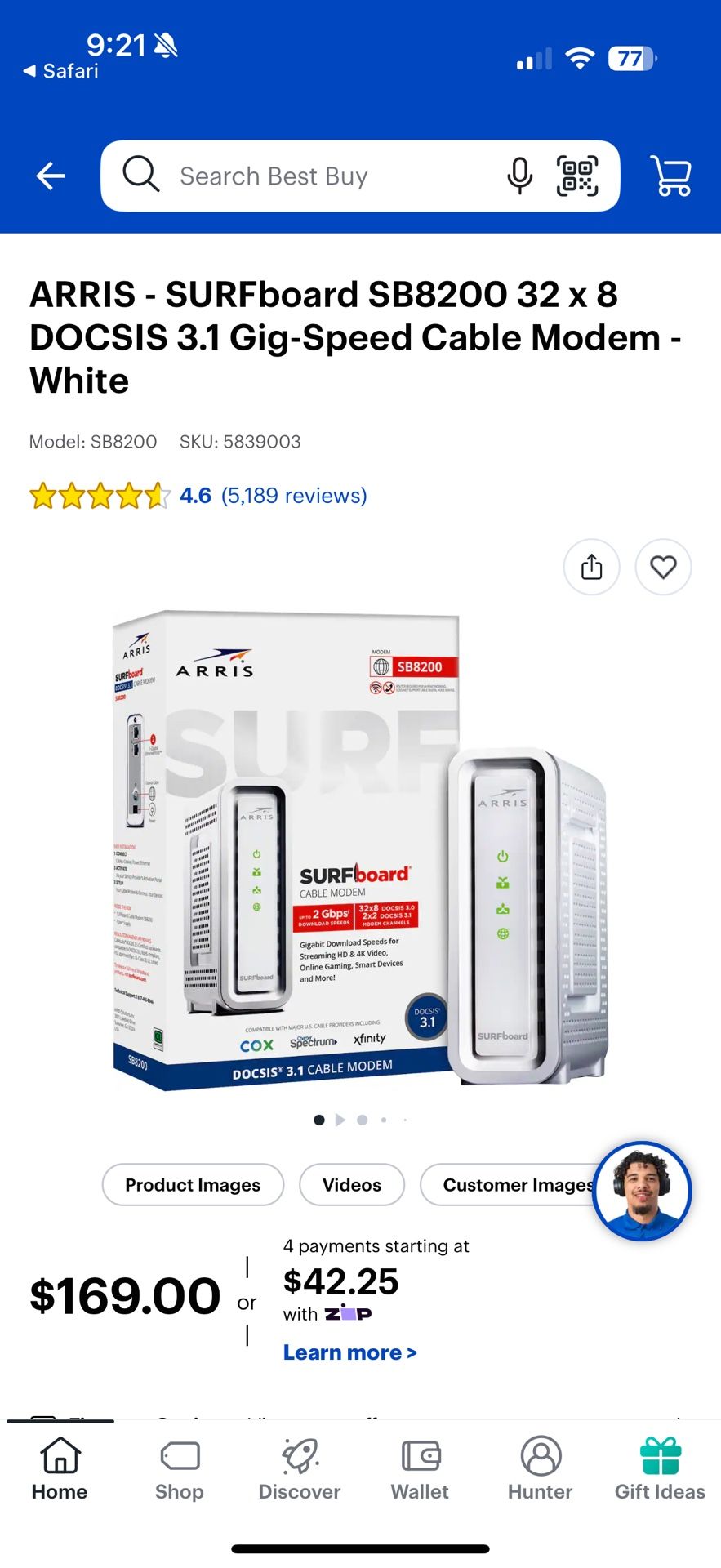 Arris Surfboard Modem SB8200