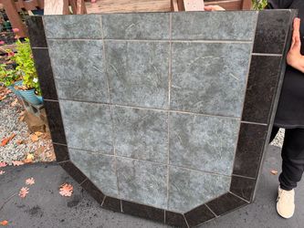 Tiled Fireplace Hearth Pad