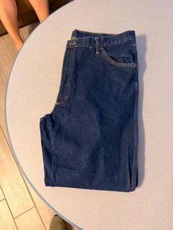 Dark Wash Denim Jeans - Rustler 40x32