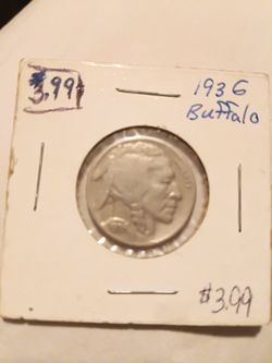 1936 E  Buffalo Nickel US Coin
