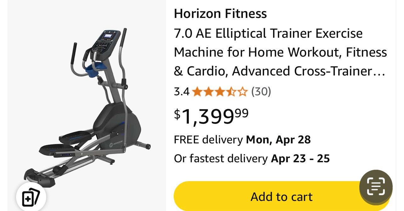 Elliptical $249