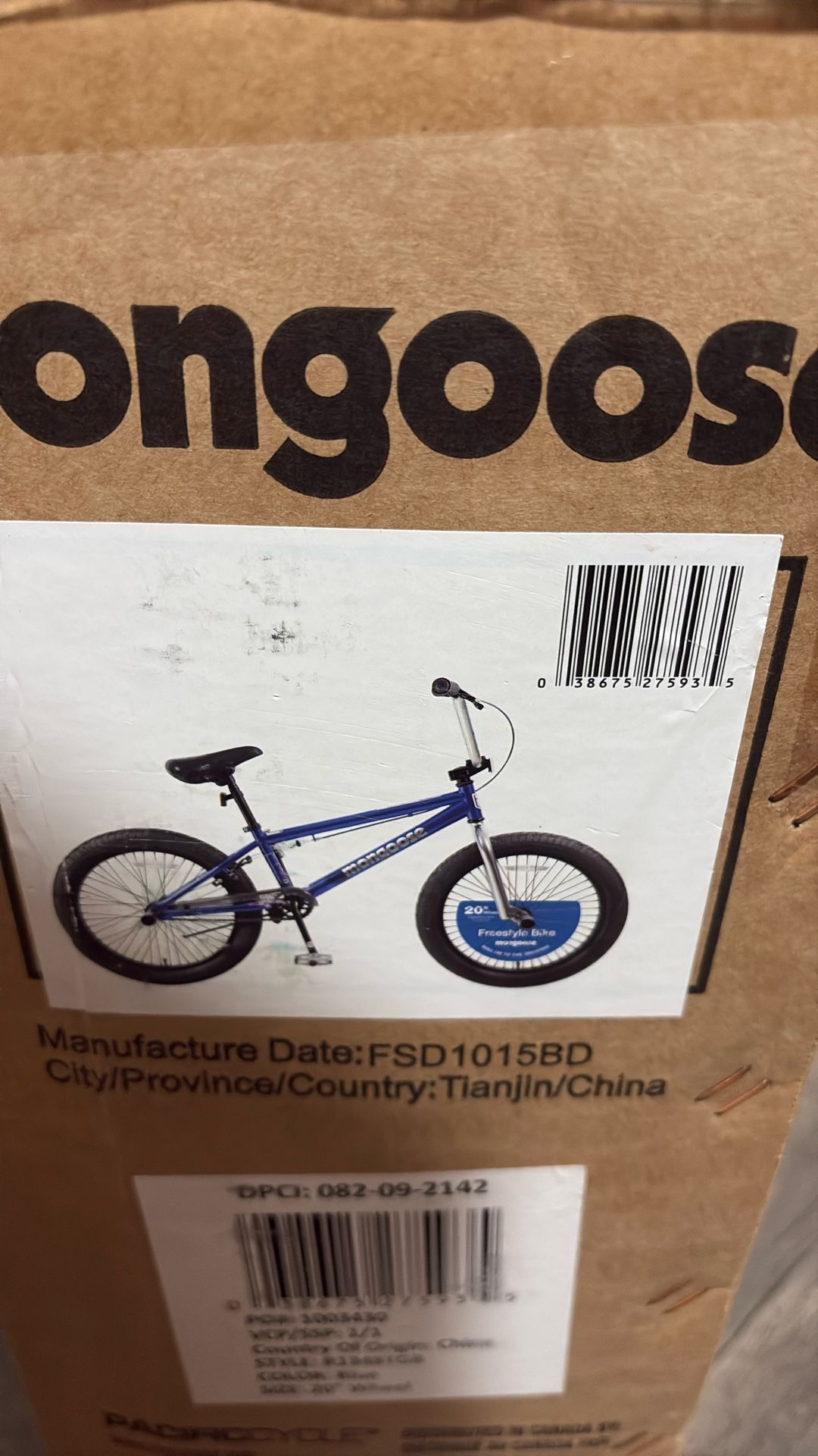 Mongoose Born In Dirt Bike