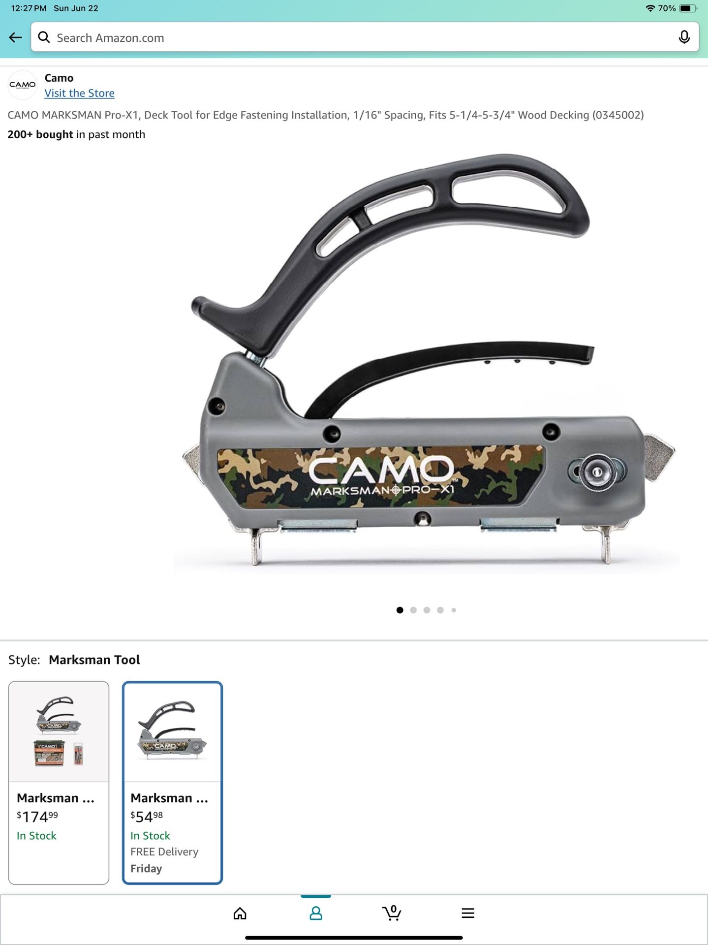 Hidden Fastener, Camo Deck Gun
