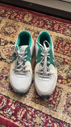 Nike Air Max 90 White Green Sneakers size 6.5