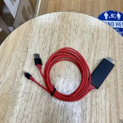 USB HDMI Cable Adapter IOS Phone To TV For iPad Ifhone 12,11,6,7,8 Plus X Max, XR.-